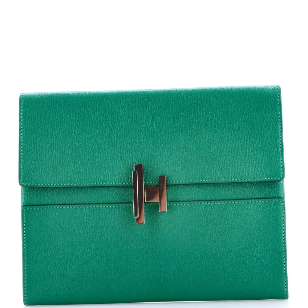 Hermes Cinhetic Clutch Chevre Mysore #258463H23B